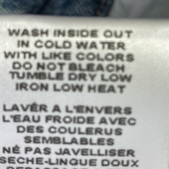 Good American Good Vintage Jean Straight Leg Distressed Hi Rise Size 6 / 28 NWT - Picture 8 of 11